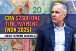 CRA $2300 One-Time Payment (Nov 2025), Check Eligibility & Payment Schedule
